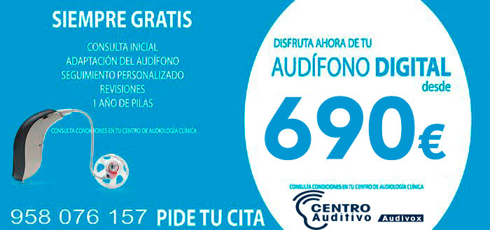 Promoción de audífonos Audivox  Granada